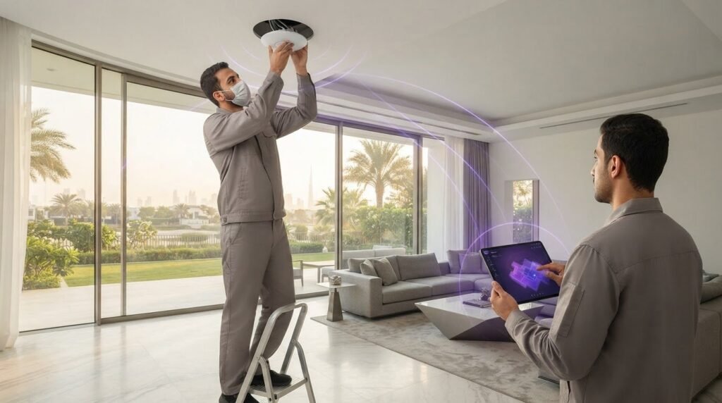 Ceiling Mounted Access Point Installation in Dubai Hills: 2026 Guide