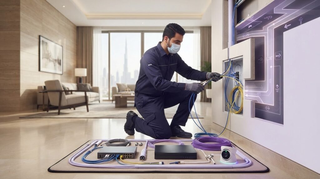 How to Run Hidden Security Camera Wiring Inside Villa Walls