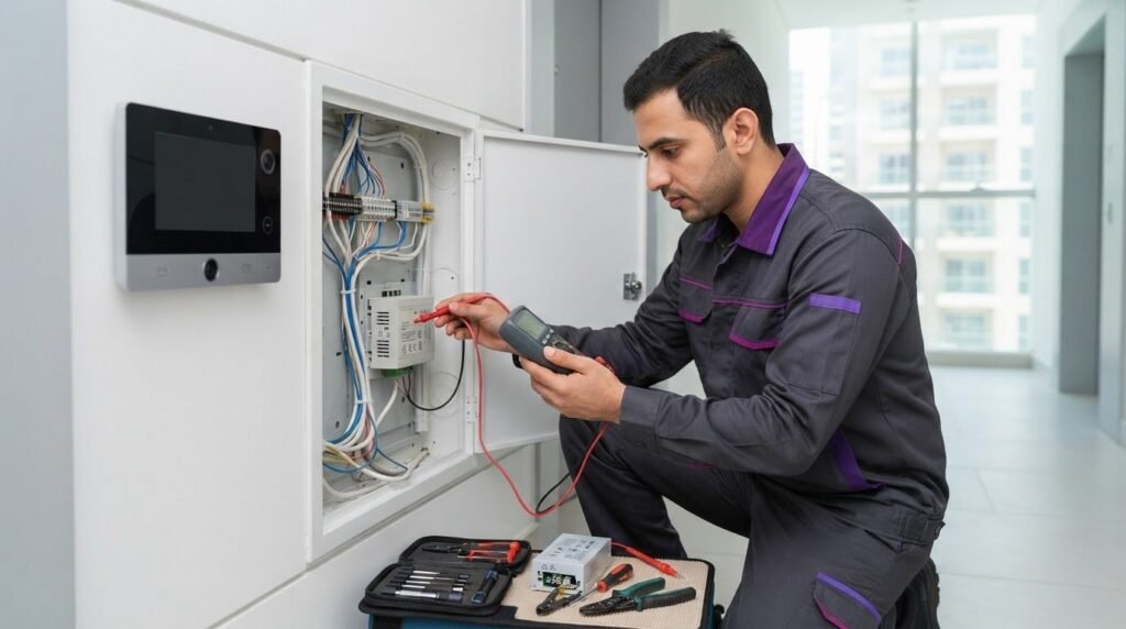 How to replace a faulty intercom power supply and check costs